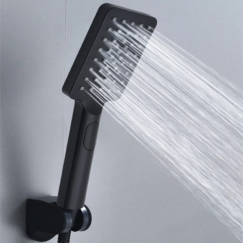 High Pressure Shower Head Handheld - ワンボタンストップ機能付き高圧ハンドヘルドシャワーヘッド - 節水バスルームアクセサリーセット