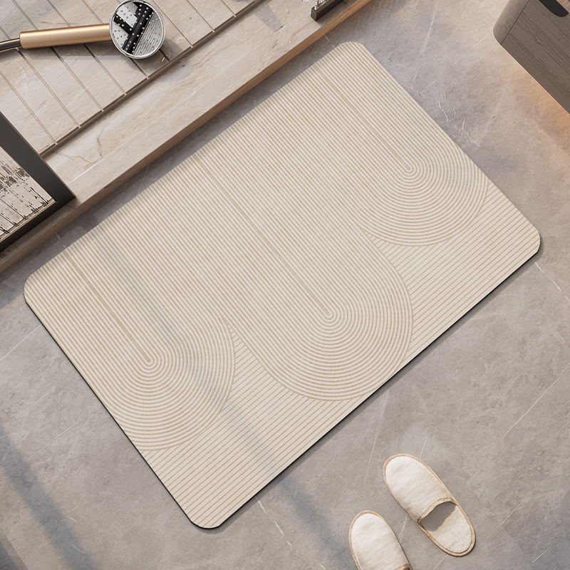Quick Dry Diatomite Bath Mat - 珪藻土吸収マット,速乾性バスマット,トイレマット,リビングルーム用シャワーパッド,洗えるバスルームマット
