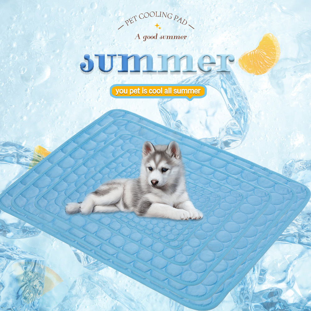 Cooling Blanket Hot Sleepers - ペット用アイスシート 夏用冷却マット 小型犬・猫用 丈夫なソファ型ベッド 冷却スリーピングパッド ブランケット