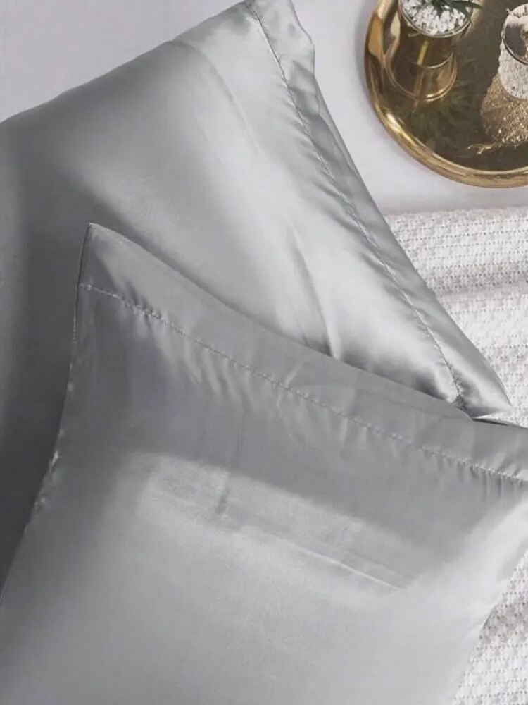 Satin Silk Pillowcase Hair Skin - シルクサテンピローケースセット、髪と肌用の枕カバー、封筒クロージャー付きのシルキーカバー、1個