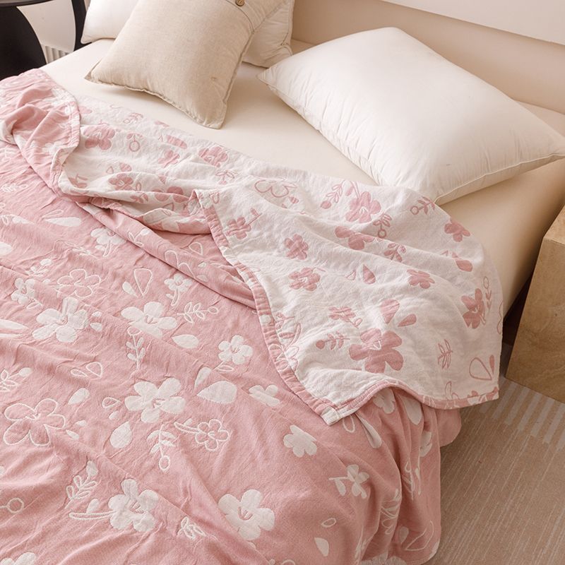 Cooling Blanket Hot Sleepers - 夏用冷却ブランケット ベッド用 クイーン キングサイズ 3層 コットン