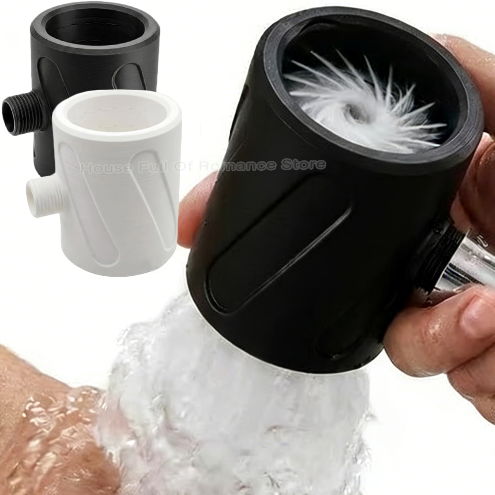 High Pressure Shower Head Handheld - デザインされた円形スプレーシャワーヘッド 新しい3Dプリント高圧ハンドヘルド水流タッチシャワーヘッド 男性の一人用入浴に最適