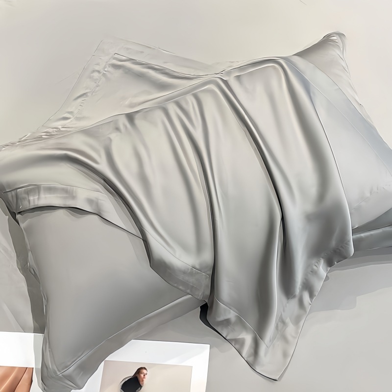 Satin Silk Pillowcase Hair Skin - 23匁 2枚組 100% マルベリーシルク枕カバー 髪と肌に良い 両面シルク枕カバー