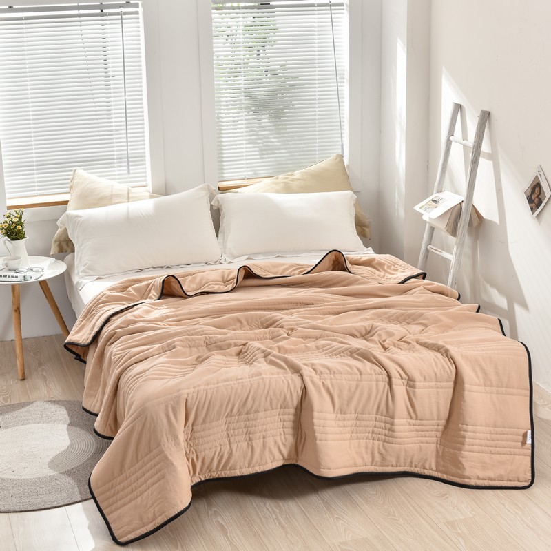 Cooling Blanket Hot Sleepers - 涼感サマーブランケット 無地 薄手キルト 軽量掛け布団 暑がりな方用