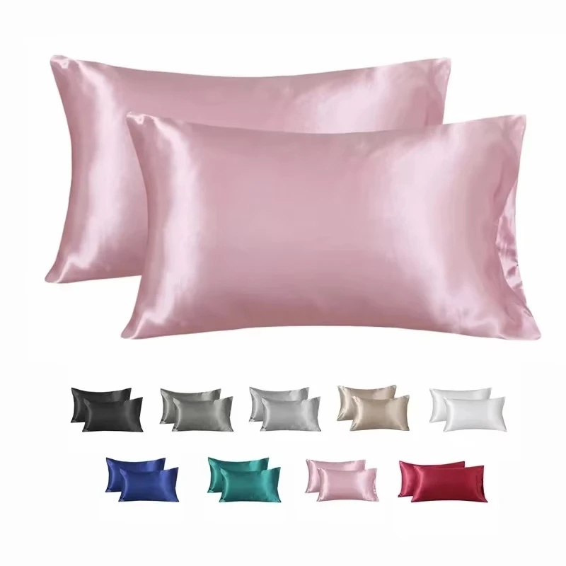 Satin Silk Pillowcase Hair Skin - 100%シルク枕カバー、シルキーサテンのヘアビューティー枕カバー、快適な枕カバー、ホームデコレーション枕カバー。