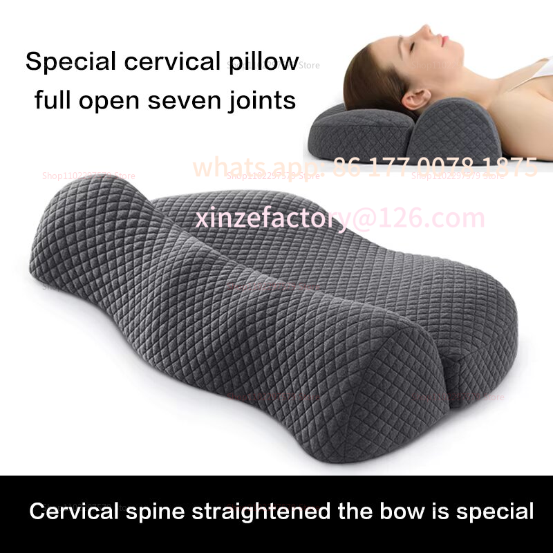 Memory Foam Orthopedic Pillow Neck Pain - カスタマイズ可能な2025年式頸椎メモリーフォーム輪郭枕、横向き寝用、人間工学に基づいた整形外科用ベッド枕、首の痛み緩和用
