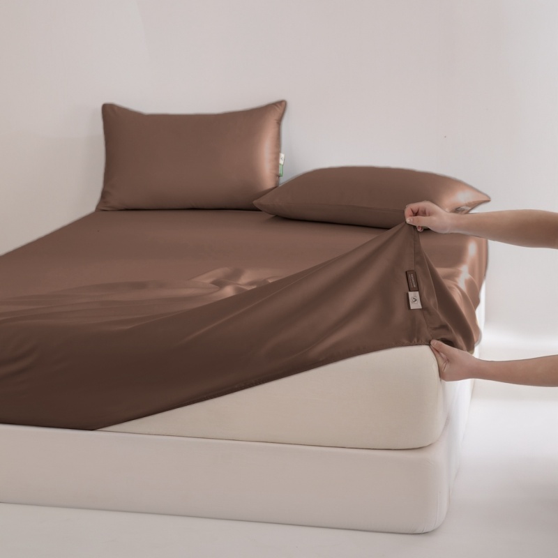 100%ユーカリリヨセル製シルクのような肌触りの冷却マットレ - Fitted Bed Sheets Deep Pocket のレビューと価格