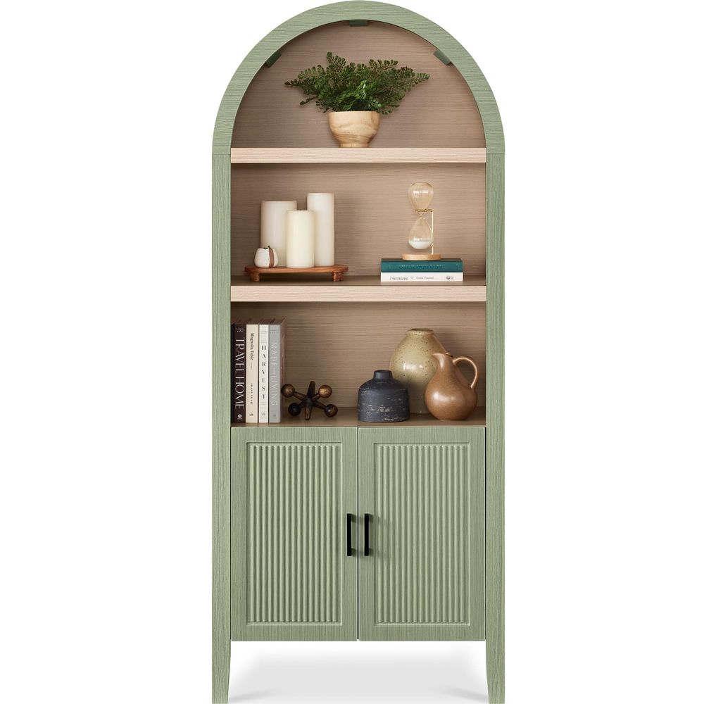 71インチの背の高いアーチ型キッチンパントリー、モダンファー - Storage & Organization のレビューと価格