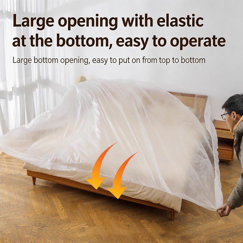 防水使い捨てベッドカバー 透明家具保護シート サロン・スパ用 - Waterproof Mattress Protector Breathable のレビューと価格
