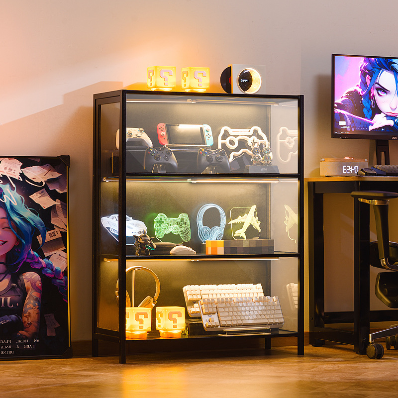 多層透明収納キャビネット、防塵アクリルドア、靴コレクションキ - Storage & Organization のレビューと価格
