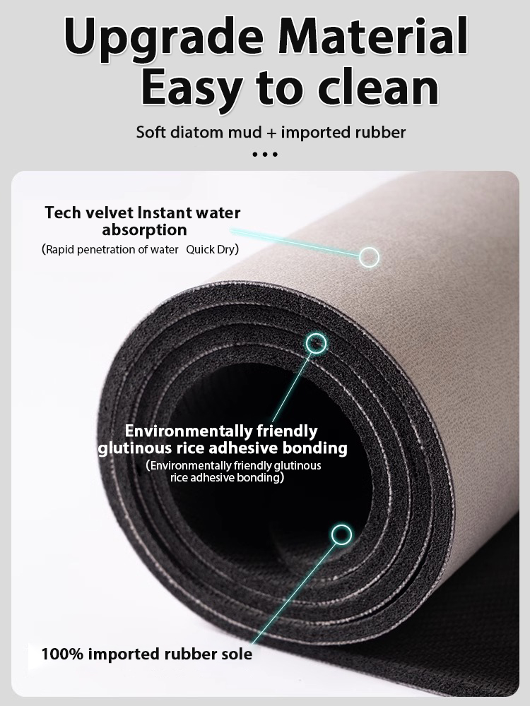 北欧幾何学珪藻土バスマット浴室超吸収性フットマットノンスリッ - Quick Dry Diatomite Bath Mat のレビューと価格