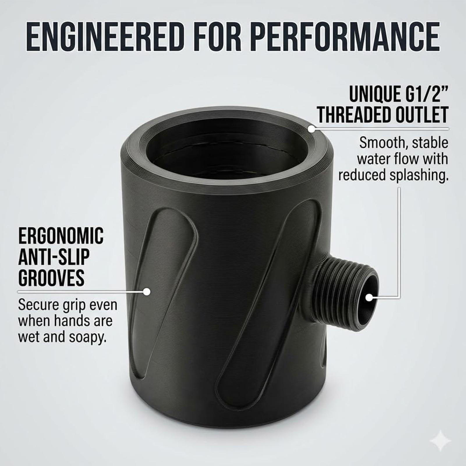 クリーニングシャワーヘッド粗穴簡単設置高圧ハンドヘルドシャワ - High Pressure Shower Head Handheld のレビューと価格