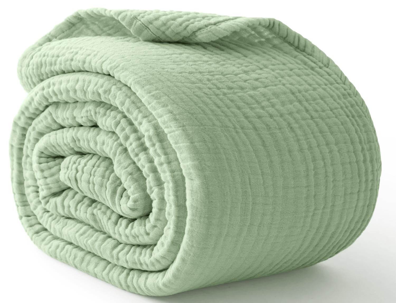 綿100%のベッド用ブランケット、柔らかいモスリンベッドブラ - Muslin Cotton Bedspread のレビューと価格