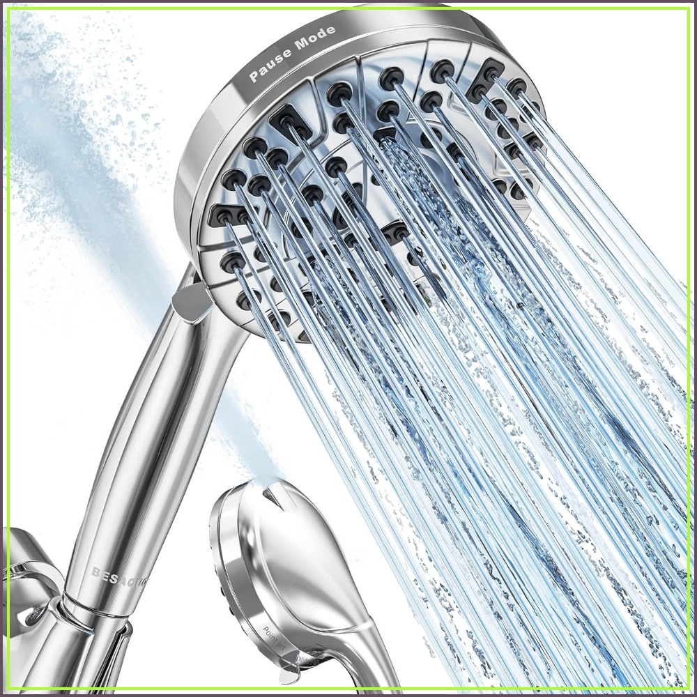 10機能搭載のハンドヘルド式高圧シャワーヘッド、一時停止＆パ - High Pressure Shower Head Handheld のレビューと価格