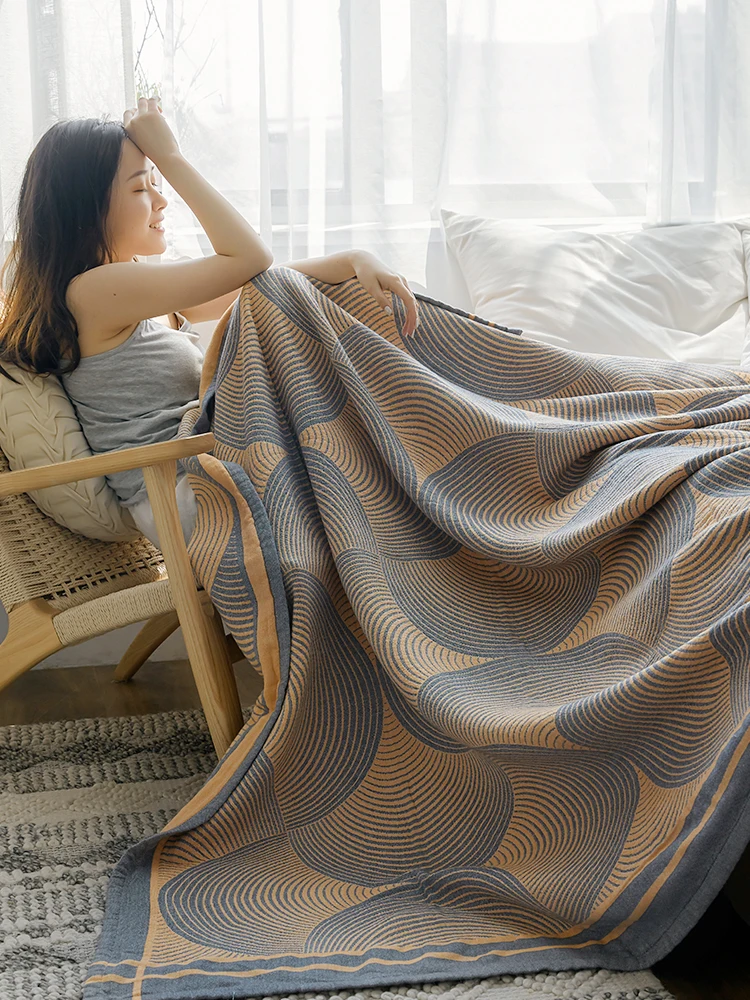 ダブルベッド用キルト 夏用コットンモスリンスローケット ベッ - Muslin Cotton Bedspread のレビューと価格