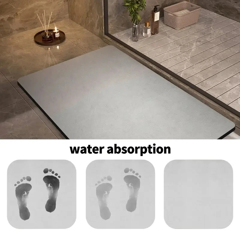 VIKAMA 珪藻土バスマット ソリッドカラー 速乾性 ソフ - Quick Dry Diatomite Bath Mat のレビューと価格
