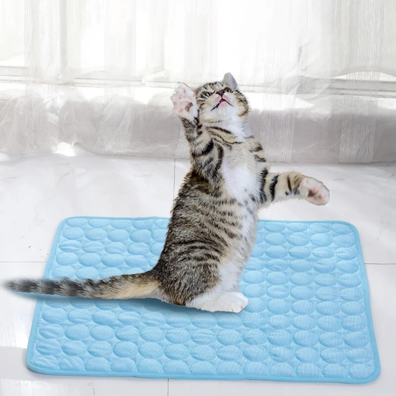 ペットアイスマット夏猫犬ソファ巣ベッド冷却スリーピングパッド - Cooling Blanket Hot Sleepers のレビューと価格