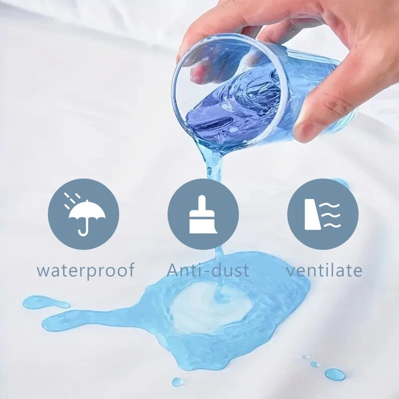 防水マットレスプロテクター、通気性ノイズレスマットレストッパ - Waterproof Mattress Protector Breathable のレビューと価格
