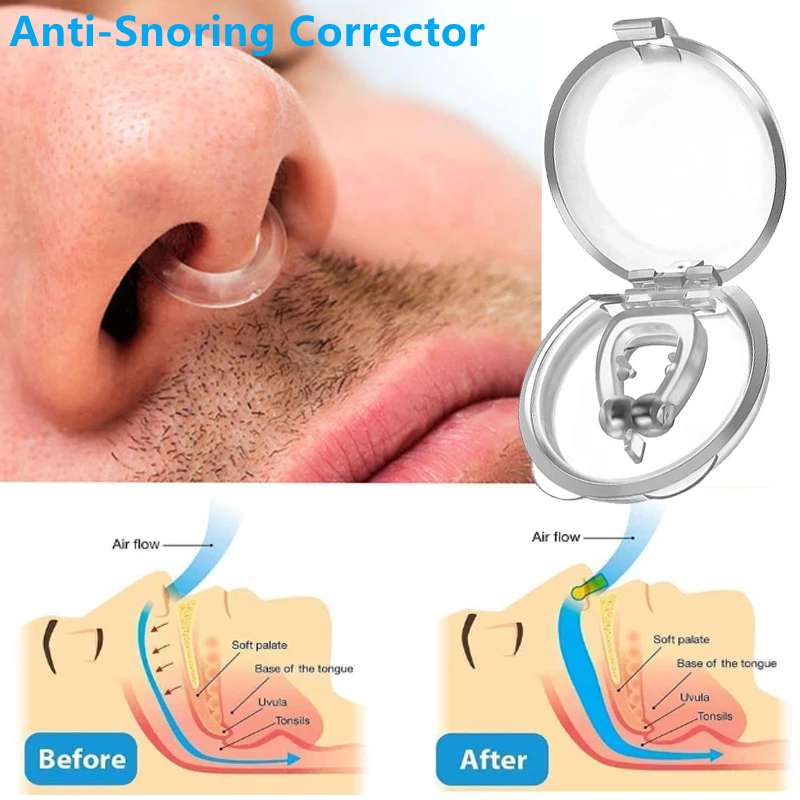 1/2/4個入り シリコン製 磁気式 いびき防止ノーズクリッ - Anti Snore Contour Pillow のレビューと価格