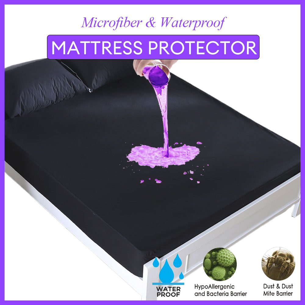 マットレスプロテクター,防水シートカバー,ベッドカバー,黒, - Waterproof Mattress Protector Breathable のレビューと価格