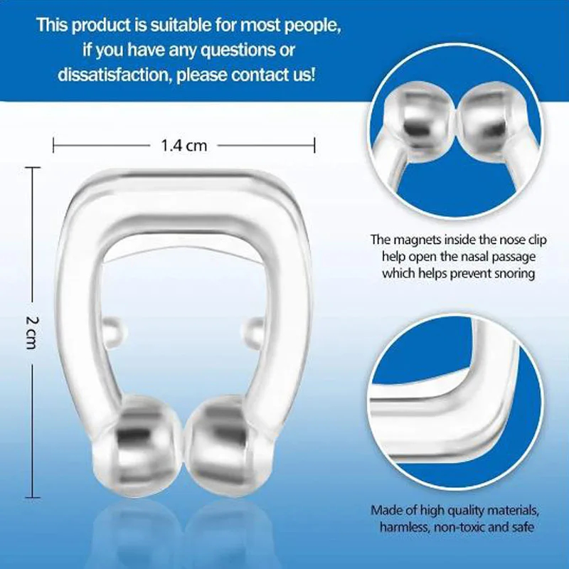1/2/3/4/5/6個入り いびき防止器具 シリコン製磁気 - Anti Snore Contour Pillow のレビューと価格