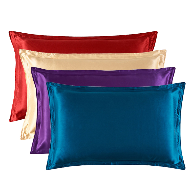 サテンの枕カバー,ジッパーなしのシルクモノクロカバー,片面ク - Satin Silk Pillowcase Hair Skin のレビューと価格