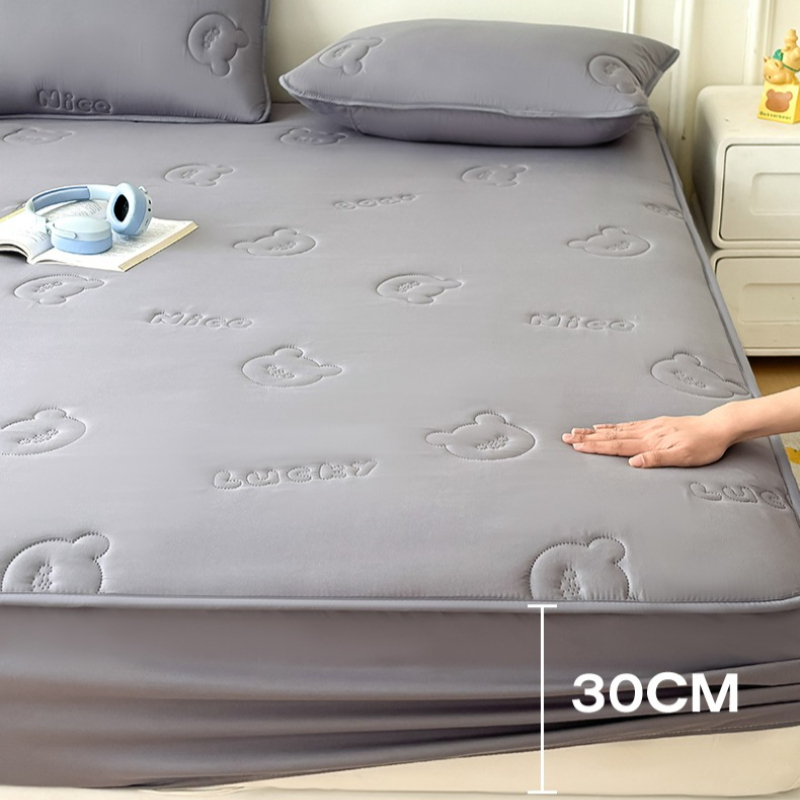 超音波キルティング加工クイーンサイズフィットシーツ防水キング - Waterproof Mattress Protector Breathable のレビューと価格