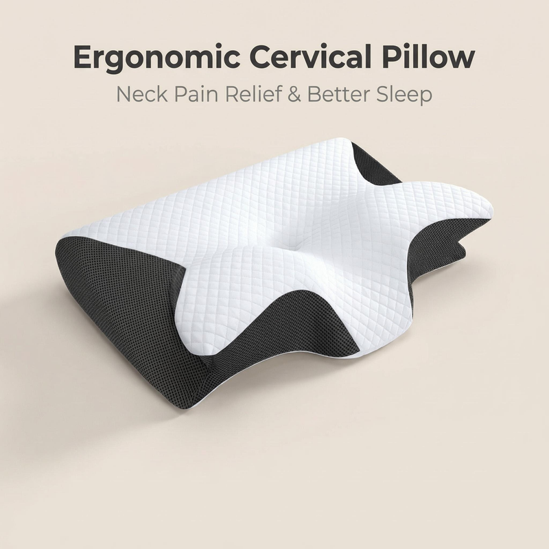 低反発枕 頸椎枕 首の痛み緩和 輪郭形状記憶枕 人間工学に基 - Memory Foam Orthopedic Pillow Neck Pain のレビューと価格