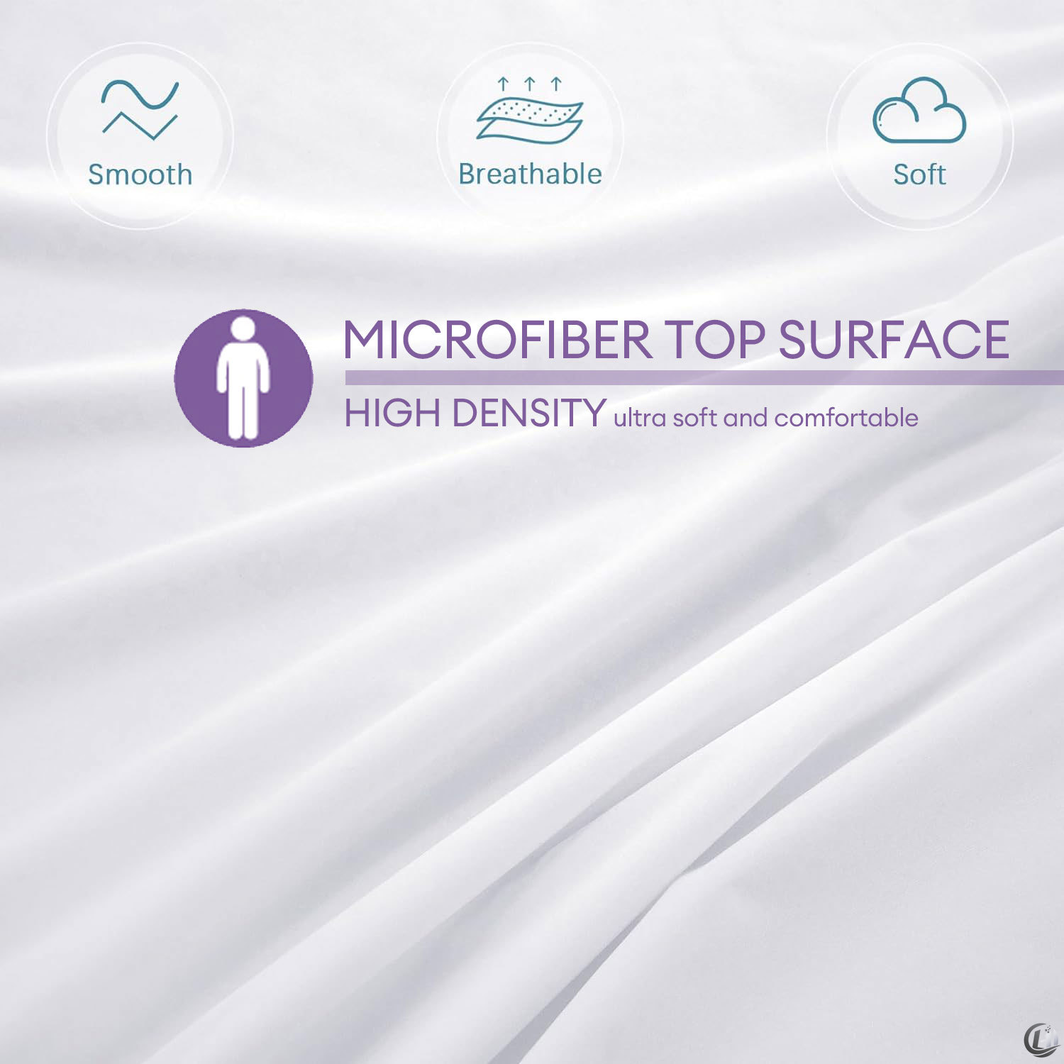 ベビーベッド用マットレスプロテクター1枚、滑らかで防水性のあ - Waterproof Mattress Protector Breathable のレビューと価格