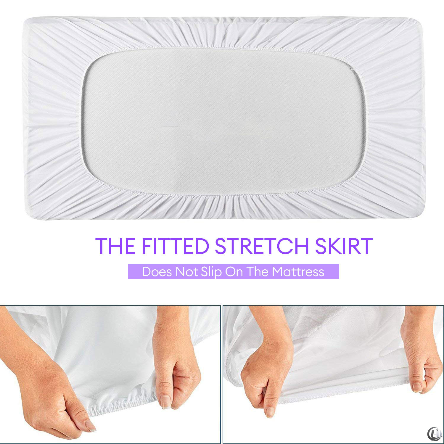 ベビーベッド用マットレスプロテクター1枚、滑らかで防水性のあ - Waterproof Mattress Protector Breathable のレビューと価格