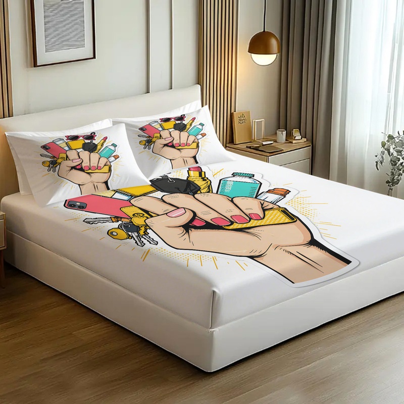 都会的な暮らしに欠かせないフィットシーツセット、心地よいハン - Fitted Bed Sheets Deep Pocket のレビューと価格