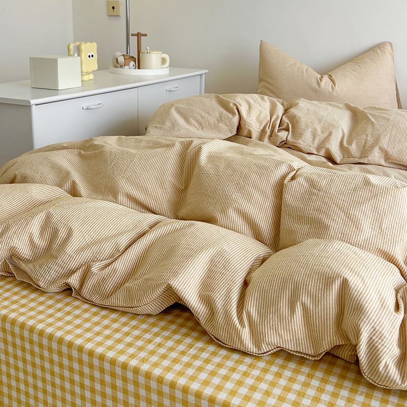 ジッパー付き羽毛布団カバーセット,市松模様のフラットシート, - Duvet Cover Sets With Zipper のレビューと価格
