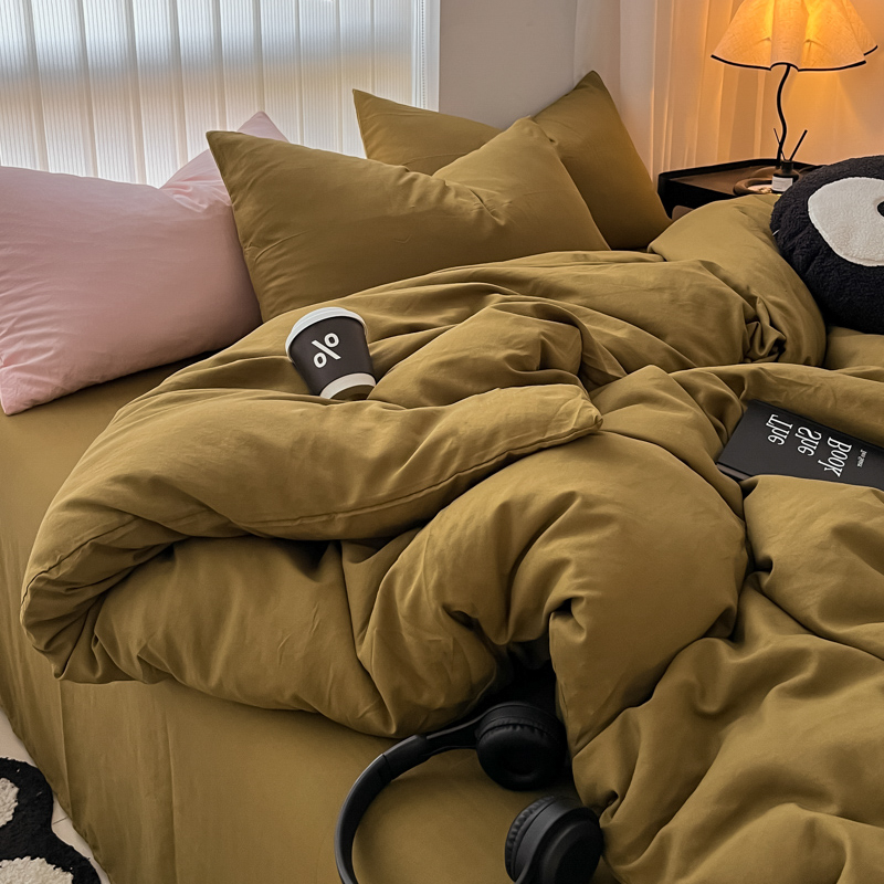 ジッパー付きの居心地の良い寝具セット、2つの枕カバー、無地、 - Duvet Cover Sets With Zipper のレビューと価格