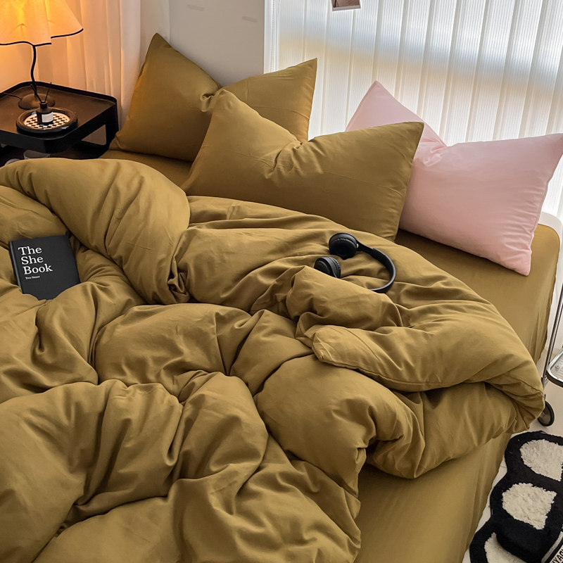 ジッパー付きの居心地の良い寝具セット、2つの枕カバー、無地、 - Duvet Cover Sets With Zipper のレビューと価格