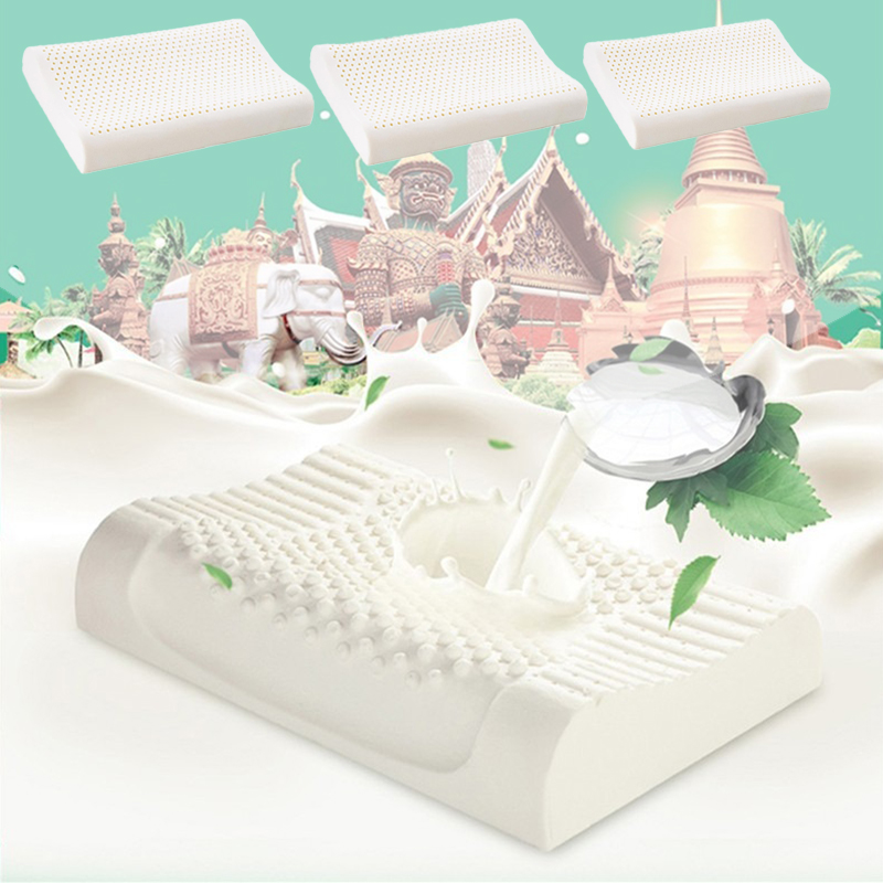 タイ産天然ラテックス枕 首の痛み用 整形外科的頸椎サポート  - Memory Foam Orthopedic Pillow Neck Pain のレビューと価格