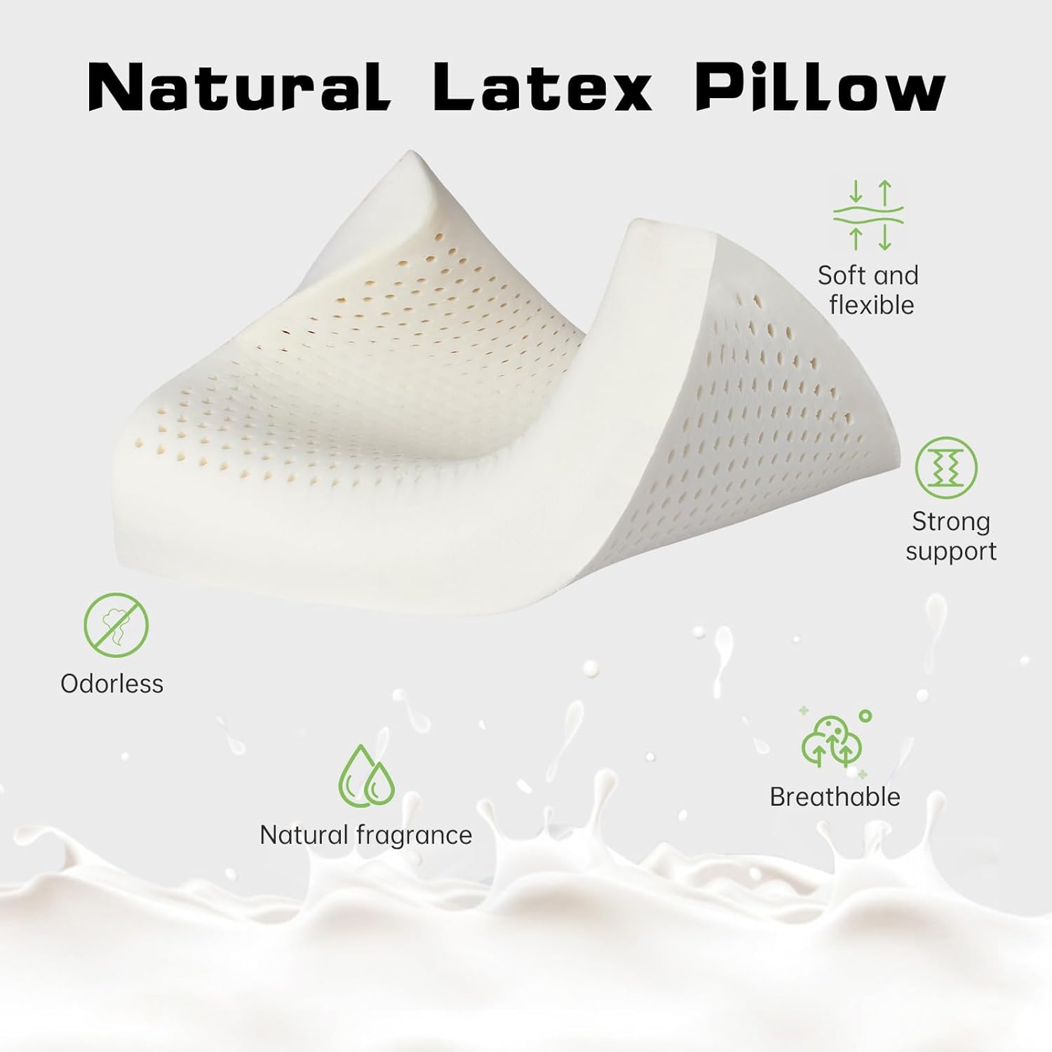 タイ産天然ラテックス枕 首の痛み用 整形外科的頸椎サポート  - Memory Foam Orthopedic Pillow Neck Pain のレビューと価格