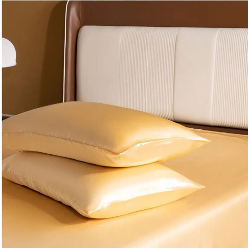 シルクサテンピローケースセット、髪と肌用の枕カバー、封筒クロ - Satin Silk Pillowcase Hair Skin のレビューと価格