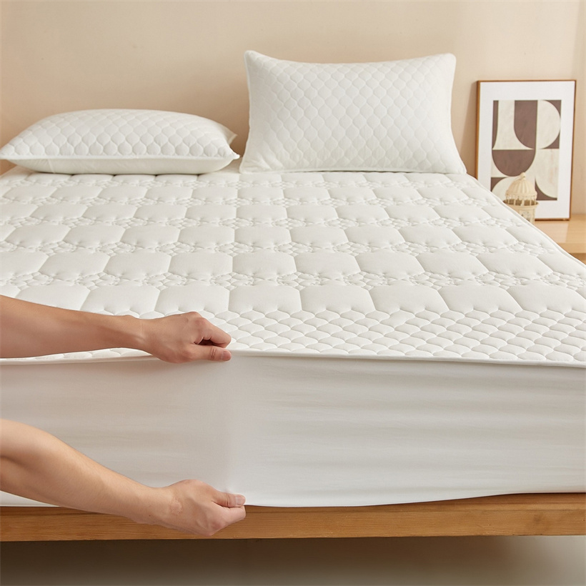 キルト加工の防水マットレスプロテクター、コットン製のフィット - Fitted Bed Sheets Deep Pocket のレビューと価格