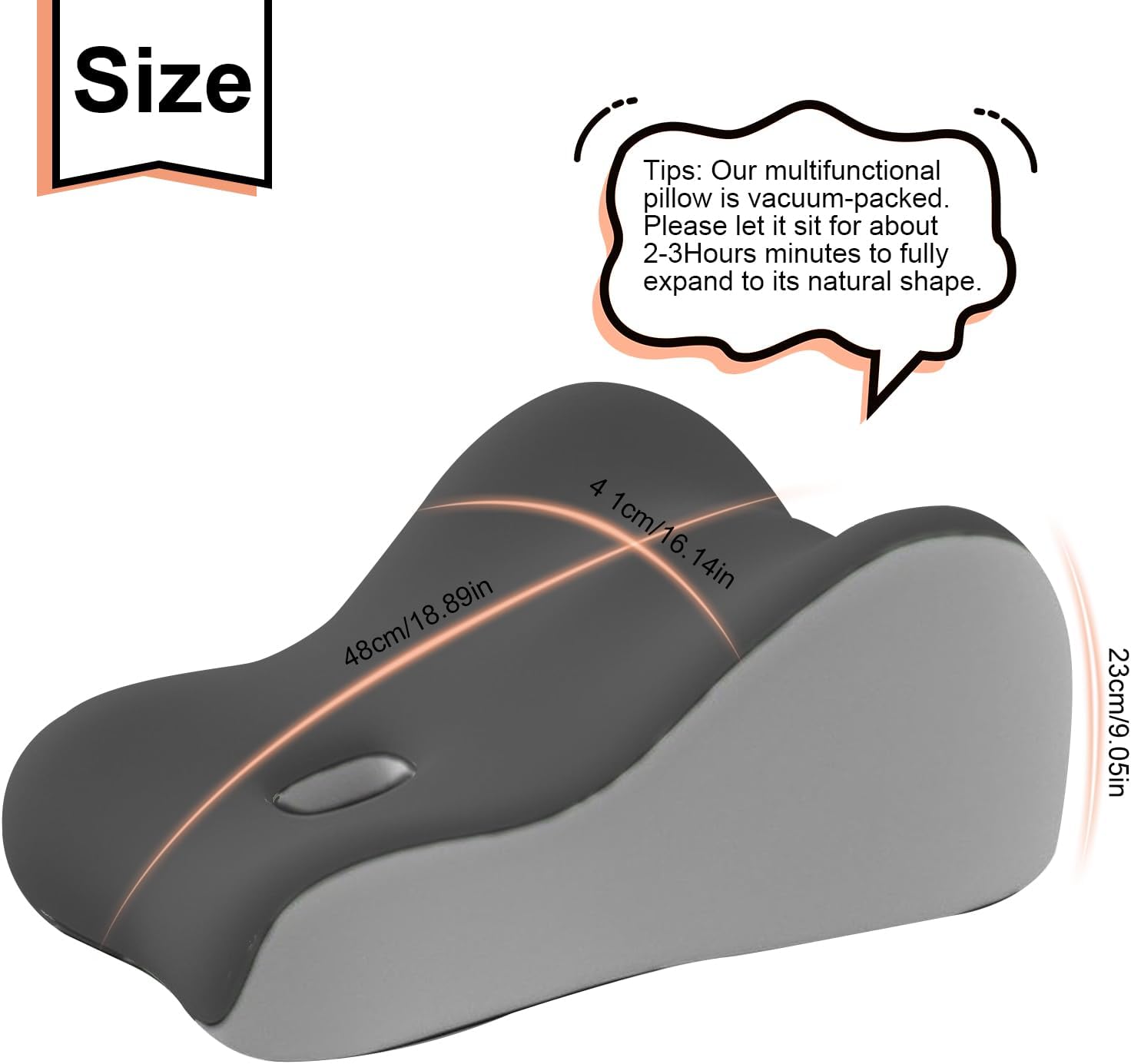 カップル用インティマシーサポートウェッジ枕、メモリーフォーム - Memory Foam Orthopedic Pillow Neck Pain のレビューと価格