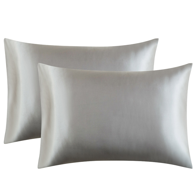 滑らかな色のサテン枕カバー,2つの枕カバーのセット,クイーン - Satin Silk Pillowcase Hair Skin のレビューと価格
