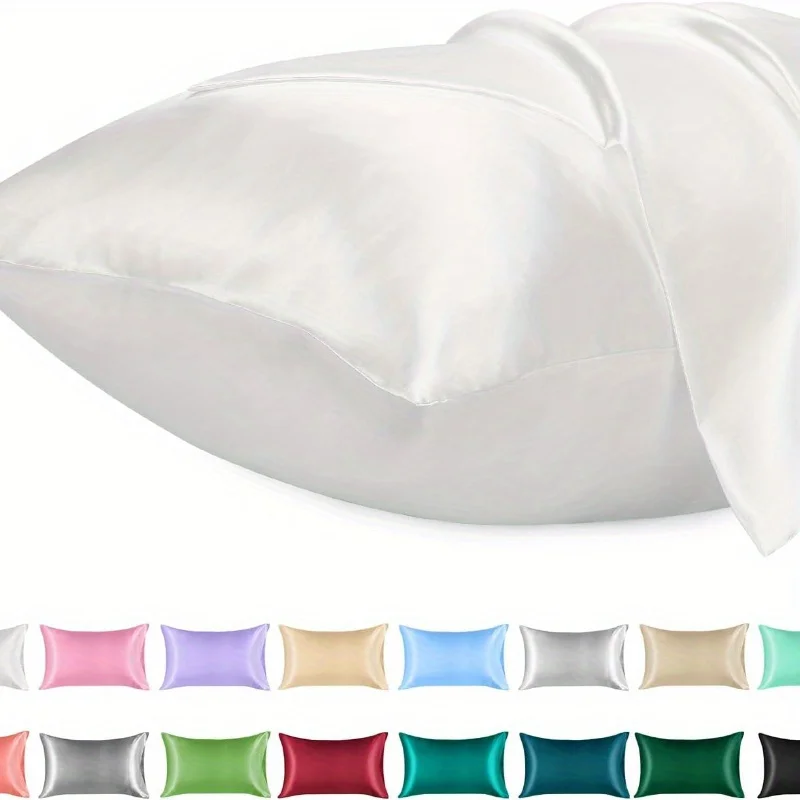 サテンシルク枕カバー,シルキーでソフトな髪用枕カバー,スキン - Satin Silk Pillowcase Hair Skin のレビューと価格