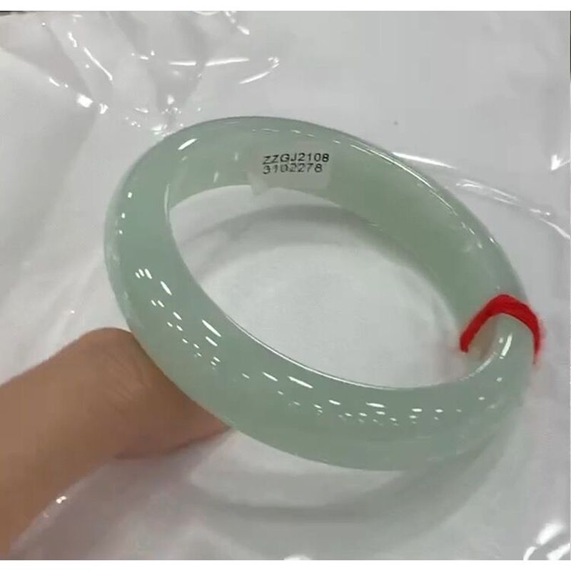天然ビルマ産古鉱石、氷のような光沢のあるライトグリーン単色翡 - Lighting のレビューと価格