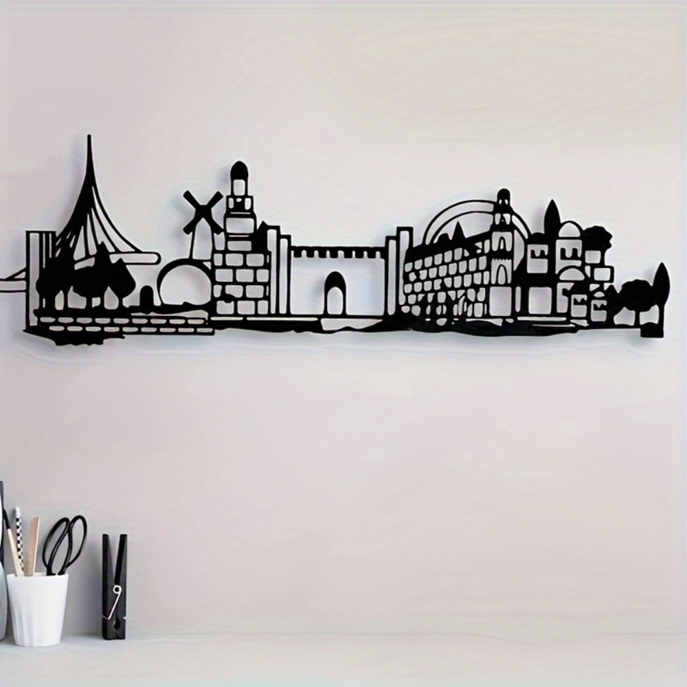 CIFBUY メタルウォールアート エルサレムスカイライン装 - Home Decor のレビューと価格