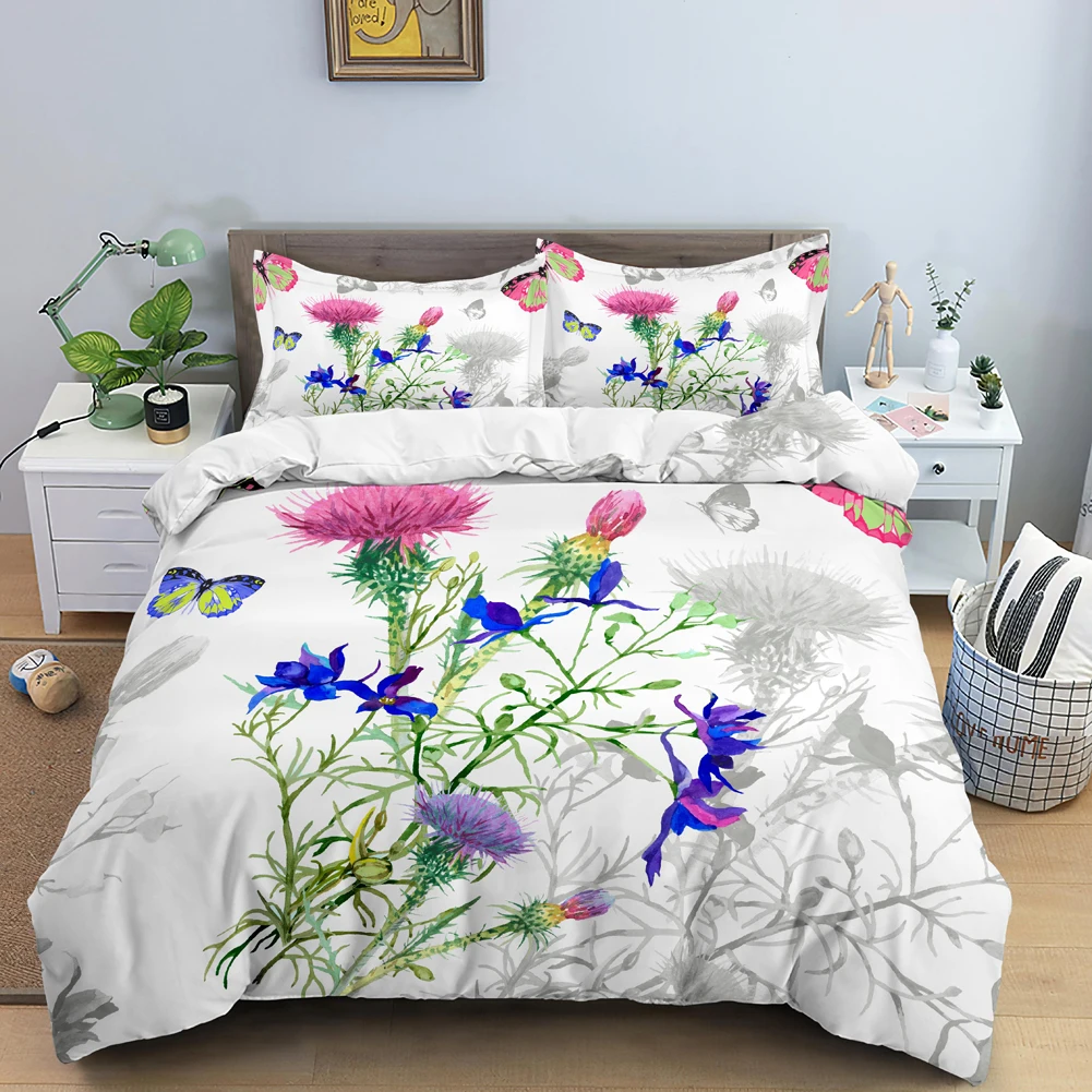 掛け布団カバー付きバタフライ寝具セット,3D花柄掛け布団カバ - Duvet Cover Sets With Zipper のレビューと価格