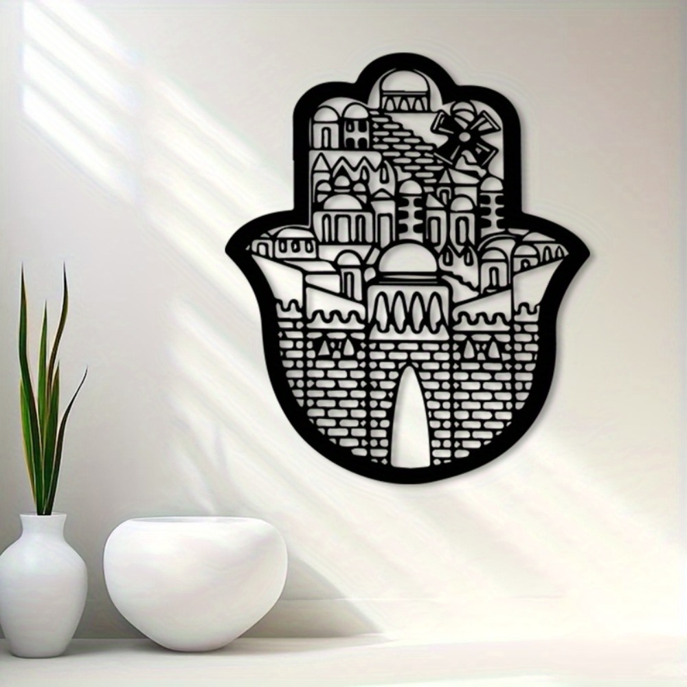 CIFBUY 鉄製ウォールアート イスラム建築 エルサレム聖 - Home Decor のレビューと価格