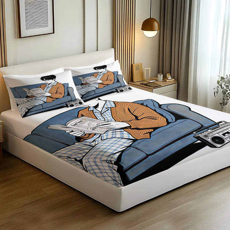 ソフトトラベルプレップフィットシーツセット、ファッショナブル - Fitted Bed Sheets Deep Pocket のレビューと価格