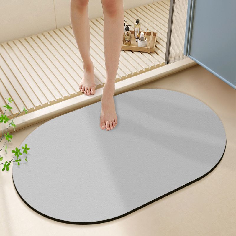 VIKAMA 不規則な楕円形珪藻土バスマット速乾性ノンスリッ - Quick Dry Diatomite Bath Mat のレビューと価格