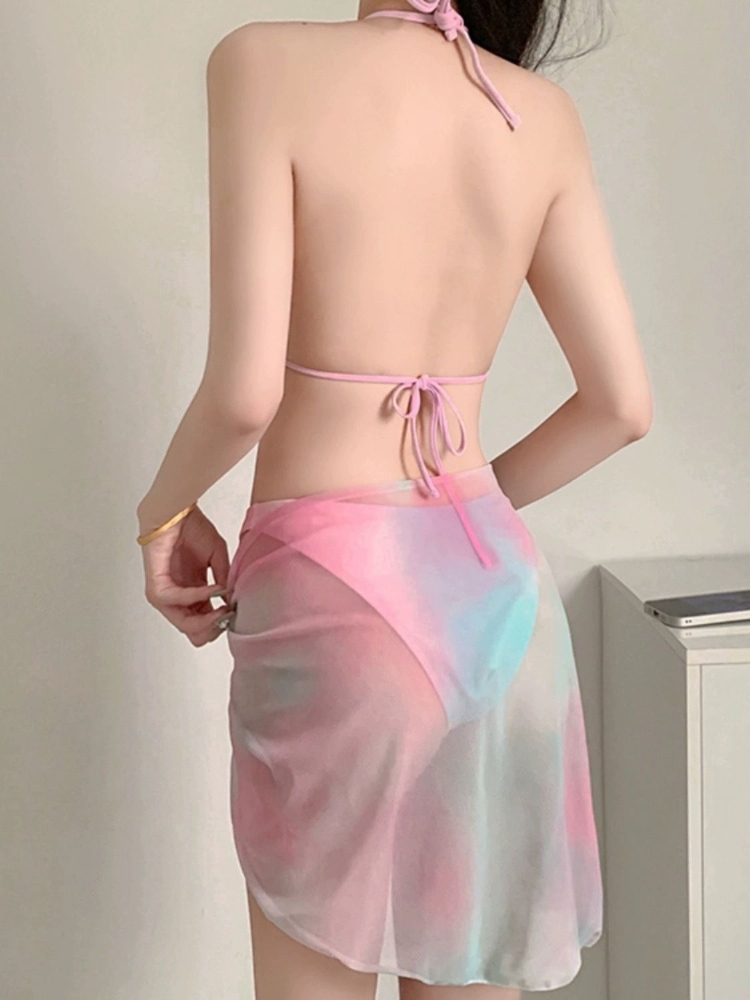 セクシーな女性用ビキニ 2026新作 ピンクとブルーの水着セ - Bath のレビューと価格