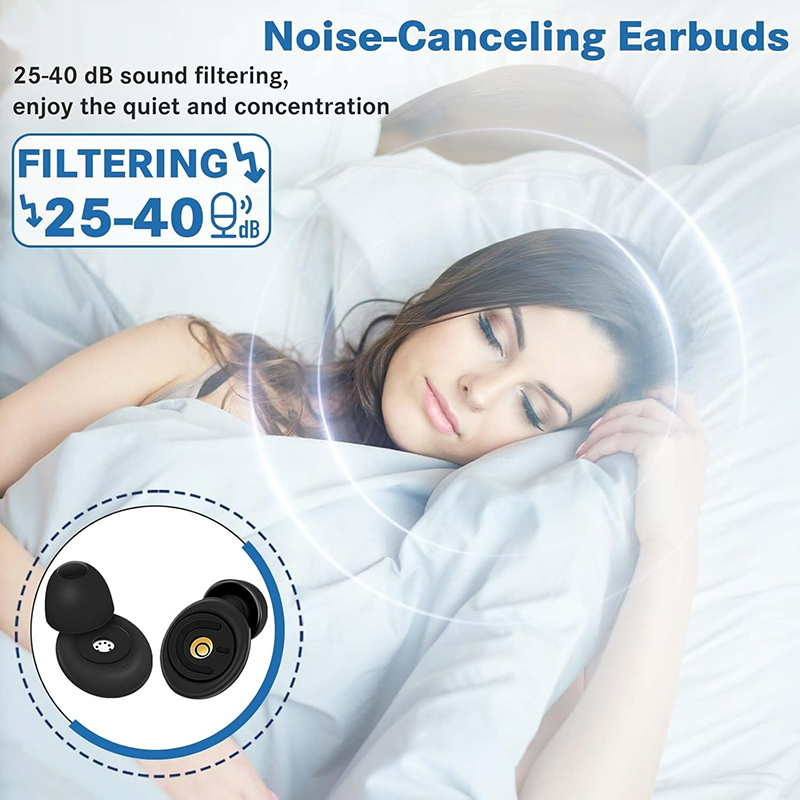 騒音低減用耳栓 耳の保護 再利用可能なシリコン耳栓 水泳用耳 - Anti Snore Contour Pillow のレビューと価格