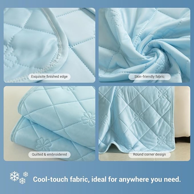 SheRest 軽量で通気性のある夏用スローケットは、エアコ - Cooling Blanket Hot Sleepers のレビューと価格